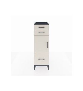 Kronos Dolap 2 Raflı 3 Çekmeceli Tek Kapaklı 44x59x134 Antrasit-Aytaşı