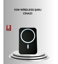 360° Döner Başlıklı MagSafe Araç Telefon Tutucu 15W Güvenli Kablosuz Şarj