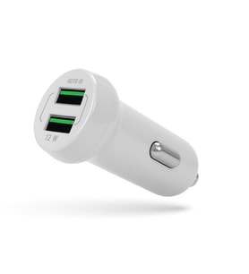 MF Product MFB102 2 USB Çıkışlı 12W Akım Korumalı Araç Çakmak Şarj Cihazı Beyaz