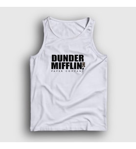 Presmono Unisex Beyaz Dunder Mifflin Dizi The Office Atlet 345253tt (Beyaz)