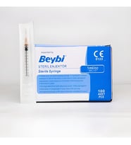 Beybi 1 ml Enjektör 26G* 1/2 100 Adet (4 KUTU)