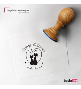 Kişiye Özel Kitap Damgası Kitap Mührü Kaşe Kitap Mühür Özel Damga 193