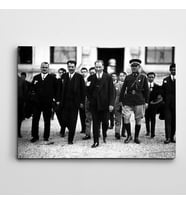 Atatürk ve Askerler Kanvas Tablo