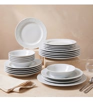 GÜRAL PORSELEN Safir 24 Parça 6 Kişilik Porselen Yemek Takımı
