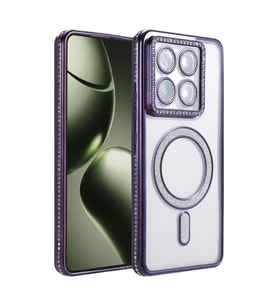 Xiaomi Mi 14t Pro Joke Simli Magneticsafe Kılıf - Derin Mor
