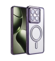 Xiaomi Mi 14t Pro Joke Simli Magneticsafe Kılıf - Derin Mor