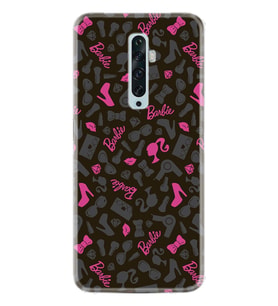 Oppo Reno 2Z 4 Lite 4 Pro 5 6 7 A31 Kılıf Desemli Silikon Barbie and Shoes 1413