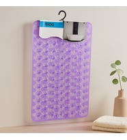 Kaydırmaz PVC Banyo ve Küvet Paspası Petek Desenli Şeffaf-Buzlu (37x68 cm)