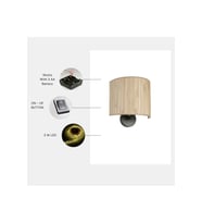 YENİ BAMBU PİLLİ 09 ABAJURLU OVAL APLİK