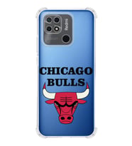 Redmi 10c Uyumlu Köşe Korumalı Antişok Kapak Chicago Bulls Tasarımlı Şeffaf  Kılıf