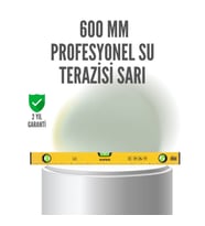 Mey İthalat® 600 mm Su Terazisi Sarı Dayanıklı Gövde Hassas Ölçüm