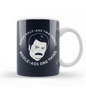 Parks And Rec Lesson of the Swanson Kupa Bardak Porselen