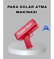 Para Saçma Makinesi Kırmızı Model 100’lü Para Hediyeli