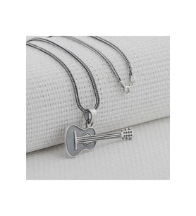 Gitar Tasarımlı 925 Ayar Gümüş Kolye