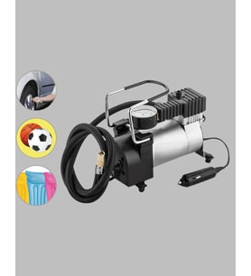 Güçlü Motorlu Metal Hava Kompresörü 10A Araç Çakmak Girişli