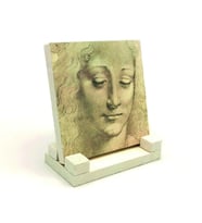 Baş Etüdü (Leonardo Da Vinci)Baskılı Doğaltaş Masaüstlük