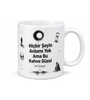 Nihilist Arkadaşa Esprili Karanlık Kupa Hiçbir Şeyin Anlamı Yok Hediye Bardak