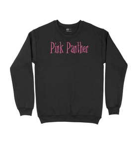 Pembe Panter Siyah Sweatshirt