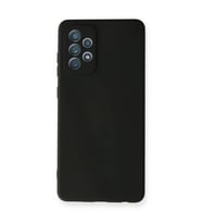 Samsung Galaxy A72 Kılıf Nano içi Kadife Silikon - Siyah