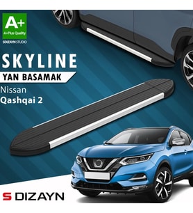 S-Dizayn Nissan Qashqai 2 Skyline Aluminyum Yan Basamak 173 Cm 2014-2021 A+ Kalite