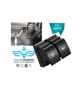Vw Scırocco 2015-2018 Ön Sol Cam Düğmesi Ikili 2 Li 2k0959857a Uyumlu