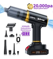 EZERE ST-6609C 20000pa Güçlü Dijital Göstergeli Vakumlu Kablosuz Üflemeli Araç - SSSSSS4243-6