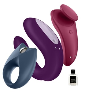 Partner Box 3 Çiftlere Özel Telefon Kontrollü Güçlü Tİitrşimli Vibratör+Jel