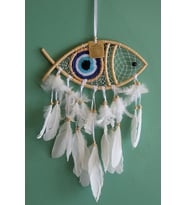 Rüya Kapanı Dream Catcher Balık Tasarımı
