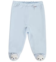Civil Baby Düz Velboa Patikli 1-6 Ay Tek Alt Bebe - Mavi