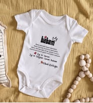 BK Kids İyi ki Doğdun Canım Babam Tasarımlı Bebek Body Zıbın - Model 1