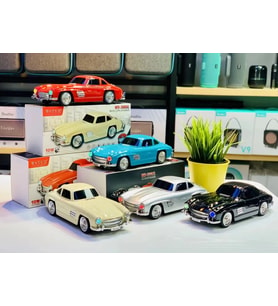 WS-300SL Klasik Benz Model 10W Bluetooth Hoparlör Fm Radyo USB