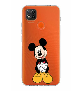 Xiaomi Redmi 9C  Kamera Korumalı Kapak Mickey Mouse Tasarımlı Şeffaf  Kılıf