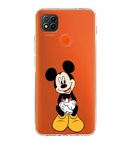 Xiaomi Redmi 9C  Kamera Korumalı Kapak Mickey Mouse Tasarımlı Şeffaf  Kılıf