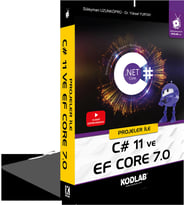 KODLAB YAYIN PROJELER İLE C 11 ve EF CORE 7.0 (Siyah - Beyaz)