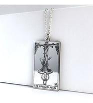 Kişiye Özel Tarot (Hanged Man) Asılmış Adam Gümüş Kolye