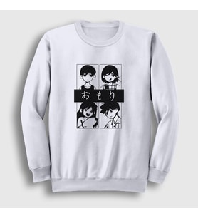 Presmono Unisex Beyaz Oyun Omori Kel Aubrey Hero Sweatshirt 481351tt