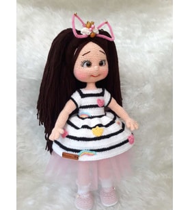 Gizem Bebek Amigurumi Organik Oyuncak