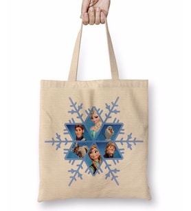 Elsa Anna Snowflake Frozen Snowflake Bez Çanta Uzun Saplı
