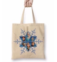 Elsa Anna Snowflake Frozen Snowflake Bez Çanta Uzun Saplı