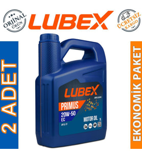 Lubex Primus EC 20W-50 3 Lt Dizel ve Benzinli Motor Yağı (2 Adet)