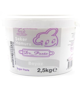 Dr Paste Şeker Hamuru  2,5 kg - Beyaz