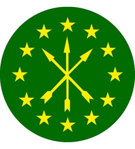 Adige Çerkez Sticker 14Cm 2 Adet Yapıştırma Etiket