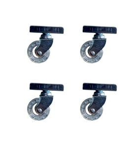 Furç Uzun-Sunta Bilyalı Teker - 20x50 - Şeffaf - 18MM HKS189 - 4 Adet