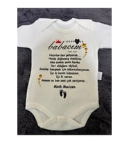 Yazılı Zıbın Babacığım Yazılı Bebek Zıbını