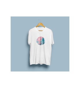 Oversize Planet / Gezegen Tasarım Unisex T-shirt