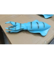 Plastik Oyuncak Büyük Boy Turkuaz Kalamar Squid 20 cm