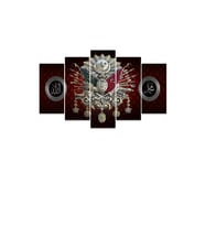OSMANLI TUĞRASI 5 PARÇA MDF TABLO ( 95X55 CM )