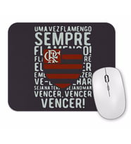 Sempre Flamengo Cinza Chumbo Mouse Pad