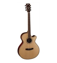Cort AS-S5 NAT All Solid Tamamı Masif Elektro Akustik Gitar (Profesyonel)  Masif Sitka Ladin Kapak, Masif Gül Ağacı Arka/Yanlar ve Fishman Elektronik Sistemi