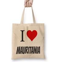 I love Mauritania Bez Çanta Uzun Saplı
